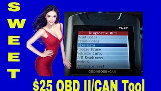 $25 YAWOA YA-201 OBDII/Can , Best Deal Ever on Scanner !!!!!!! Review with Live Data by JamieJones TheCarMan 1,215 views 4 years ago 5 minutes, 42 seconds