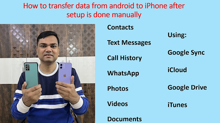 Can i transfer data from android to iphone after setup