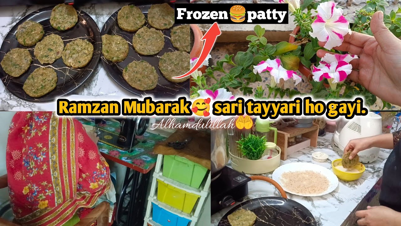  Ye bnakr rakh diya to bachcho ki tension khatam😋|Frozen Chicken Burger Patty🍔