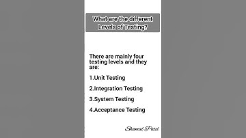Levels of Software Testing|#manualtesting #shortsfeed#testing #softwaretesting #viral #shorts#short