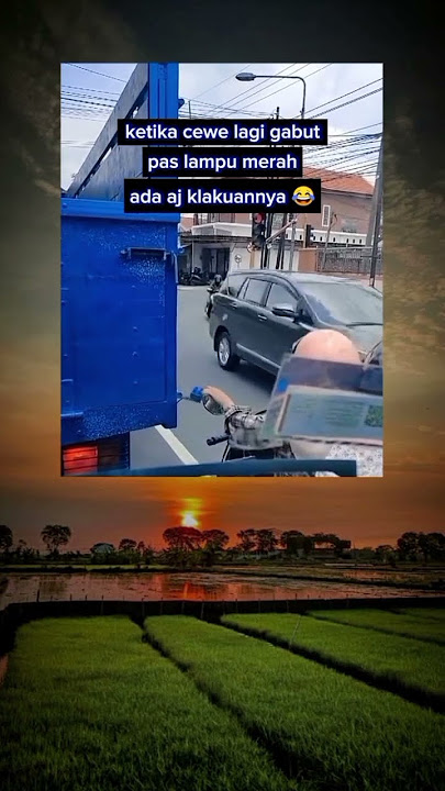 ketika cewek gabut pas di lampu merah#videoshort