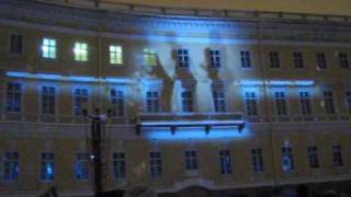 Лазерное шоу на Дворцовой - 7 января 2010 Лазерное шоу на Дворцовой - 7 января 2010