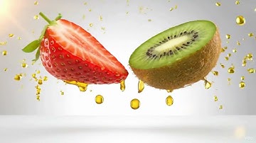 Stunning Fruit Pairing Animation | Hyper-Realistic C4D Visuals in 4K 🍓✨