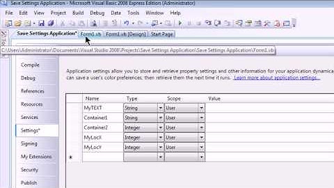 VB.NET - How Do I Save User Settings In An Application After Closing It