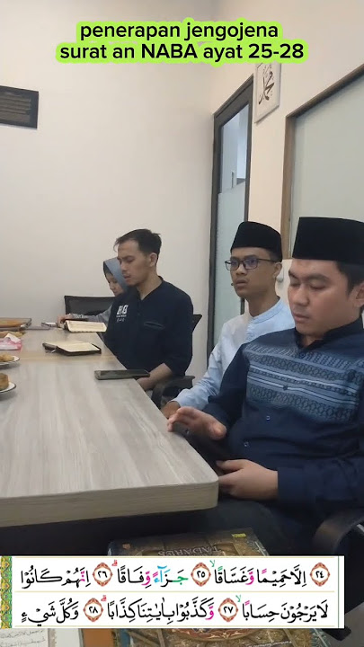 Penerapan jengojena pada surat An NABA ayat 25-28 KEREN BANGET!!!