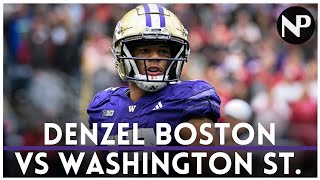 Washington vs Washington State | Denzel Boston  NFL Draft Film