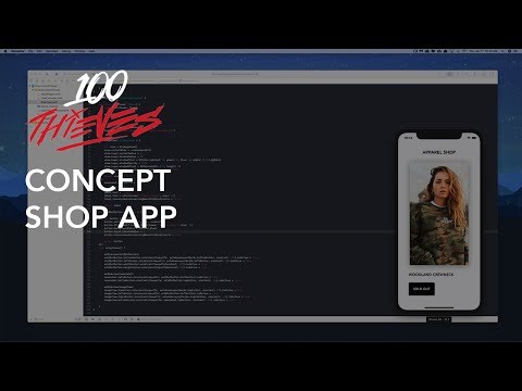 iOS Development Time-Lapse | 100Thieves Concept Apparel App