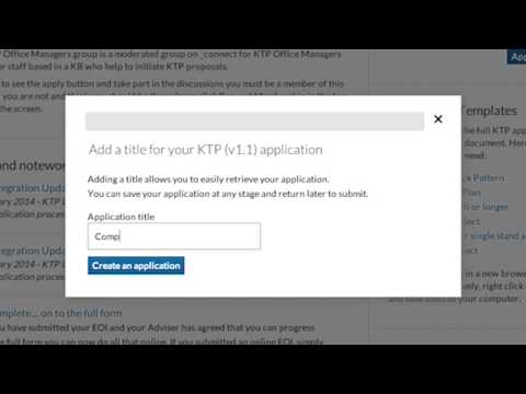 KTP - Creating an application and the structure of the form - video 3