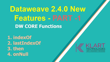 Mule4 | MuleSoft Tutorials | Dataweave 2.4.0  NewFeatures-  Part - 1