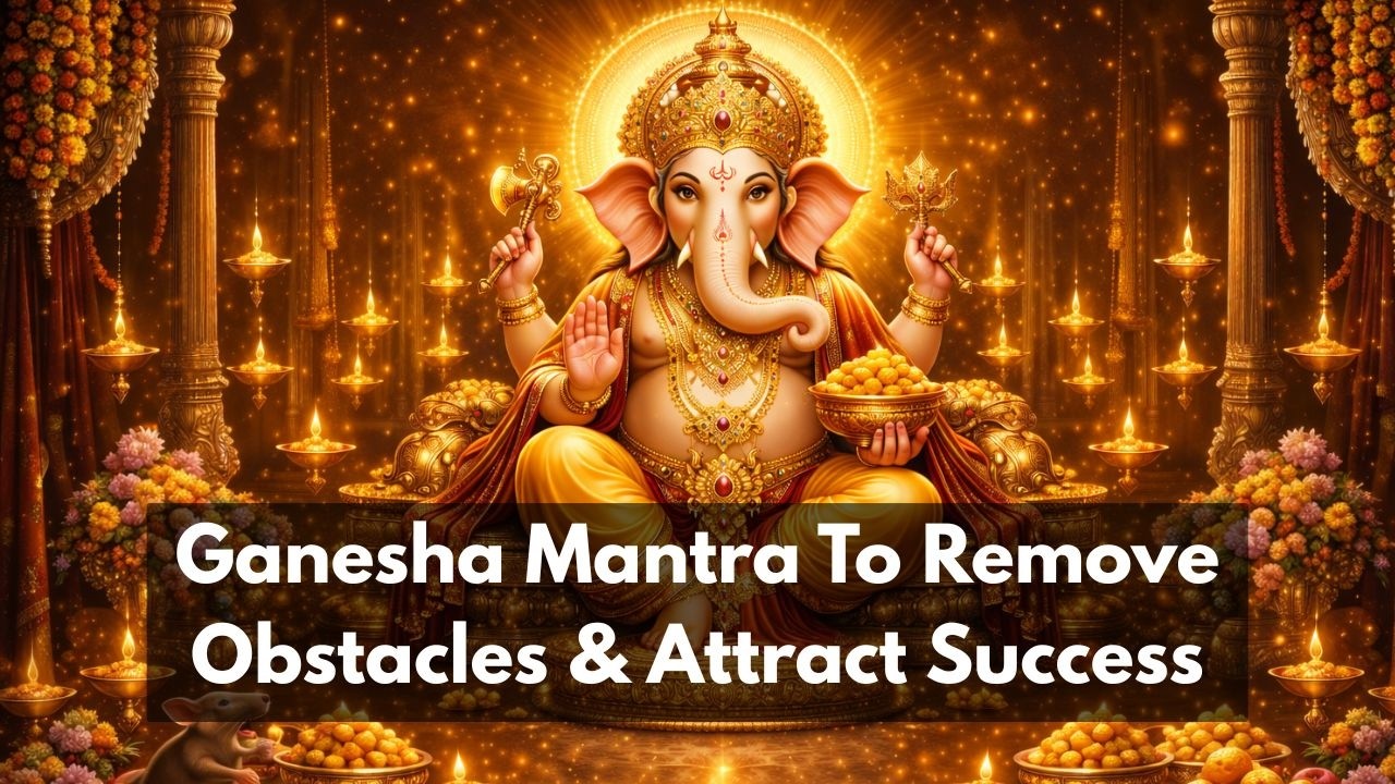 Powerful Mantra To Remove Obstacles & Attract Success. Om Gan Ganapataye Bhajan #bhajan #mantra