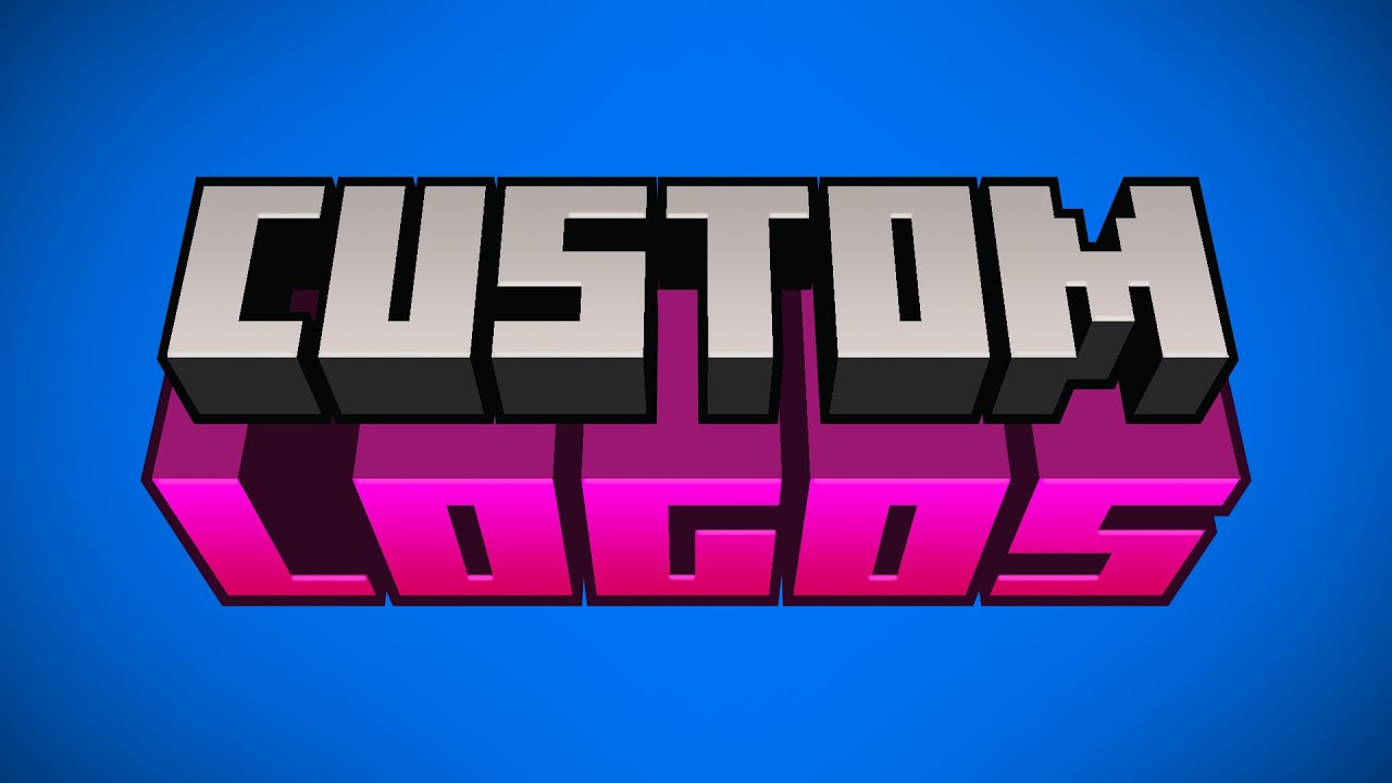 Logo design in Minecraft  Building with Blocks E2 