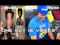 ONE GUY 18 VOICES * HE REACTS*