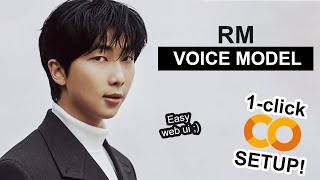 RM BTS AI Voice Model - RVC 1-CLICK Google Colab Setup @yuujinminoa