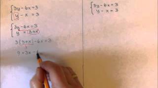 Mat 2 Ekvationssystem algebraisk lösning