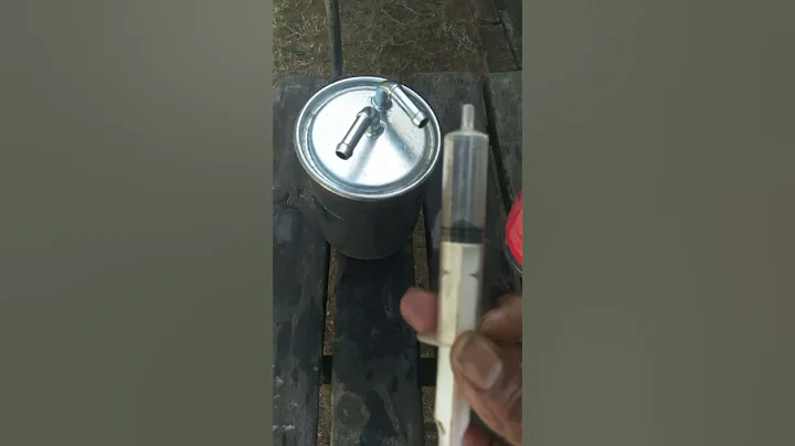 Diesel filter change with no air bleeding