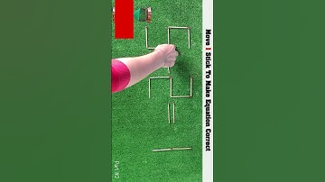 Move 1 Stick To Make Equation Correct  #braingame #iq_test #matchstick #puzzle