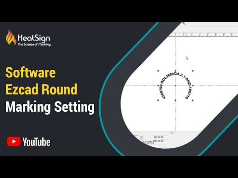 Laser Marking software EZCAD Round marking setting