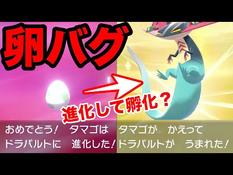 ポケモンソード 進化した状態で孵化する 卵バグ がヤバすぎる 卵自体が進化して技も覚える Lv 1のドラパルトが誕生 最新作の攻略実況プレイ Youtube