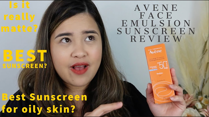 Avene Sunscreen Emulsion review