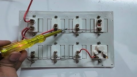 5 Switch, 1 Socket, 1 Fuse, 1 Indicator Board Connection At Home ||  बोर्ड वायरिंग करना सीखें