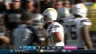 Chargers' Trick Play Sets Up Philip Rivers to Antonio Gates TD! | Chargers vs. Raiders | NFL