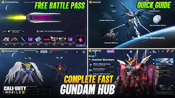 Unlock All Gundam Hub Rewards FAST! Battle Pass Gundam Hub Event | COD Mobile Event Guide - CODM