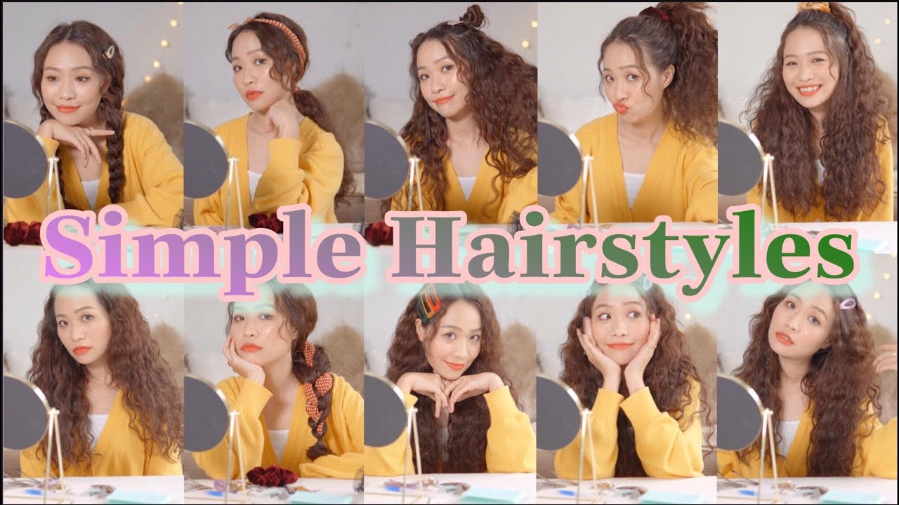 [TUTORIAL] MAKEOVER YOURSELF BY SIMPLE HAIR STYLES | #SOMALYNGUYEN 🌻 ...