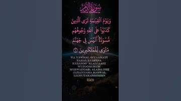 Surah Az Zumar Verse 10  سورة  الزمر
