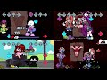 QUAD MASHUP FNF Manifest But Every Turn A Different Character Sings 
