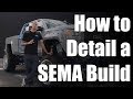 How to polish and detail a full SEMA Truck build. Tutorial by Evan's detailing and polishing