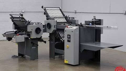 Baum 2020 Pile Feed Paper Folder w/ 8 Page Unit