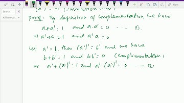 Discrete mathematics : - ( Boolean Algebra ; Basic theorem ) - 66.