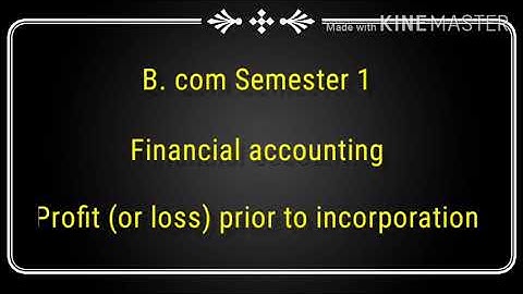 B. Com | Financial accounting | Sem 1 | ch. 2 | part 2