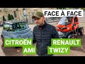 Citroën AMI vs. Renault TWIZY : le match des voitures électriques sans permis