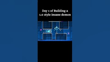 1.0 style insane demon day 1 #geometrydash #gddemon #gd #insanedemon  #gaming #music #games