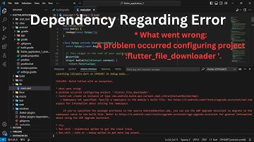 Add dependency in flutter project. Than give error regarding that dependency.