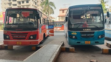 GSRTC Deluxe Gurjar Nagri And Ac Bus Departure Of Ranip Bus Port