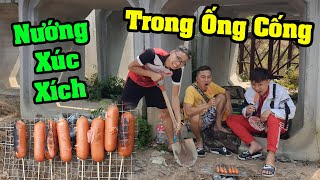 Thử Thách Cắm Trại Nướng Xúc Xích Trong Ống Cống - Thạc Đức Vlog