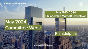 Join Us for May 2024 Committee Week in Philadelphia!