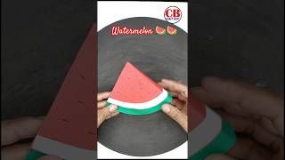 Watermelon making idea with colourful paper 🍉🍉 #diy #colourpapercraft #diyorigami #craft #papercraft