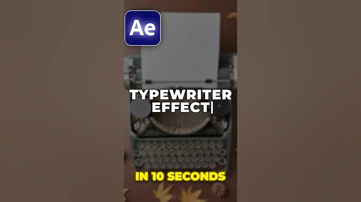 How to Make TYPEWRITER Effect in After Effects