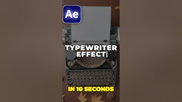 How to Make TYPEWRITER Effect in After Effects
