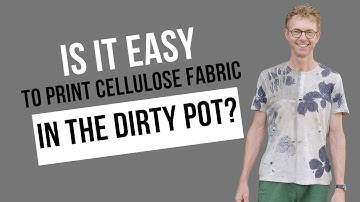 Can I eco print cellulose fabric in the dirty pot? #sustainabletextiles #botanicalprinting #ecoprint