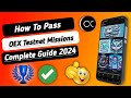 Pass all oex testnet missions fast stepbystep guide 2024