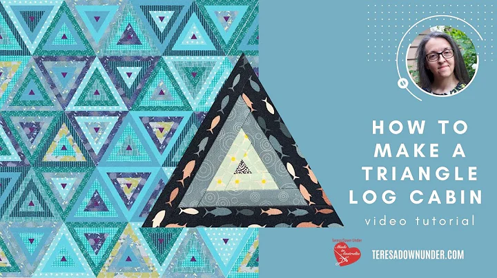 How to make a triangle log cabin block