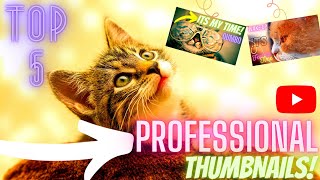 Top 5 Cats Thumbnails (2021) II Cats Thumbnails For Your You tube Channel