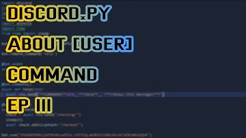 Discord.py about me command | EP III