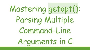 Mastering getopt(): Parsing Multiple Command-Line Arguments in C