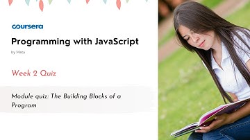 Module quiz: The Building Blocks of a Program Quiz Answers