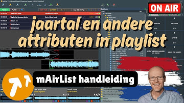 mAirlist handleiding - jaartal en andere informatie in playlist